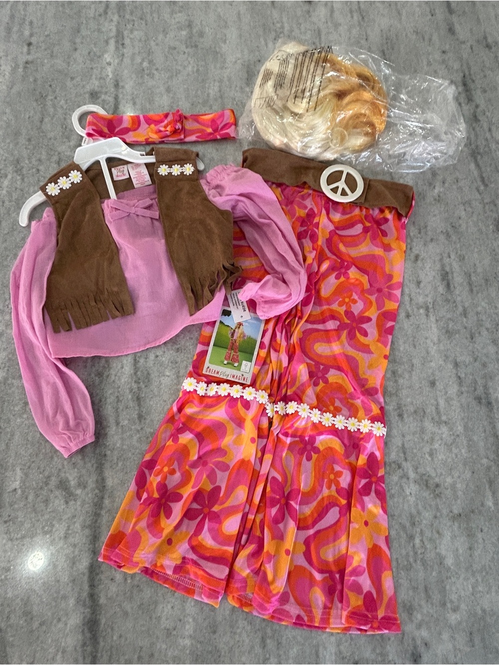 Dream, Play, Imagine 60โs Hippie Costume Size 5-6